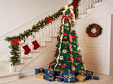 7 FT Fully Decorated Pre-lit Christmas Tree, Pop Up Artificial Xmas Tree with 200 Warm Lights Remote 44326219