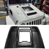 ZUN Replacement Hood Vented Heat Dispersion for 2007-2018 Jeep Wrangler JK JKU Hood Upgrade W2801P191433