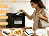 Commercial Safe with Drop Slot for Cash Deposits, Multi-Scene Safe for Office, Household & 02040211
