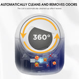 Smart Automatic Cat Litter Box,Automatic Scooping and Odor Removal, App Control, Support 5G&2.4G W1655122595