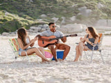 Set of 2 Webbed Folding Beach Chairs, Outdoor Patio Lawn Foldable Chairs for Camping Fishing Yard 92562874