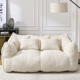 Soft beanbag chair with high resilience foam core for two people. The comfortable square recliner W1996P252271