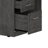 ZUN Raleigh L-Shaped Desk, Two Drawers, One Shelf, CPU Storage B128P148968