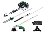 4 in 1 Multi-Functional Trimming Tool, 31CC 4-Cycle Garden Tool System with Gas Pole Saw, Hedge W46561886