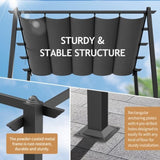 10*10ft Outdoor Pergola Grey 70345964