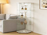 Tempered glass five-sided display cabinet,corner cabinet,liquor cabinet,with running lights,with W3155P449086