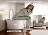 Smart Toilet with Foam Shield, Zero Water Pressure Flush, Radar Sensor, Foot Operated Heated T5595P496446