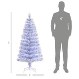 5ft Tall Pre-Lit Douglas Fir Artificial Christmas Tree with Realistic Branches, Multi-Color LED W2225139560
