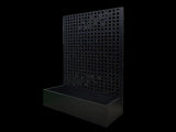 Metal Planter Box with Trellis 70.9in H x 43.3in W x 15.8in D - Outdoor Raised Garden Bed with W1586P455883