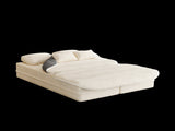 75''2-in-1 Foldable Sofa,Convertible Sleeper Foam Sofa Bed with Multi Functional Blanket, Corduroy W834P317044
