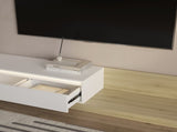 Modern TV Stand LED Lights , Entertainment Center Wooden TV Stand, TV Stand Desk Media Cabinet W1321P401002