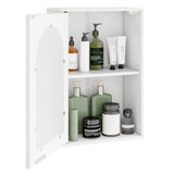 Wall-Mounted Bathroom Cabinet/Medicine Cabinet - Wavy Design Tempered Glass Door, 22 lbs Bottom 79949420