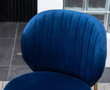 Amoa Contemporary Velvet Upholstery Dining Chair, Blue T2574P164604
