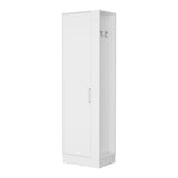 ZUN Nampa Storage Cabinet, Single Door, Broom Hangers ,White B128P148760