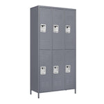 ZUN 6 Door 72"H Metal Lockers With Lock for Employees,Storage Locker Cabinet for Home Gym Office School 70100084