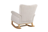 Baby Room High Rocking Chair Nursery Chair , Comfortable Rocker Fabric Padded Seat ,Modern High 38824496