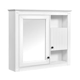 32'' Bathroom Wall Cabinet with Mirror, Wall Mounted Medicine Cabinet with 3 Shelves, Mirrored Door N710P252505K