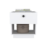 Nightstand Viliigili, One Drawer, White Finish B092123120