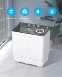 ZUN Twin Tub with Built-in Drain Pump XPB65-2288S 26Lbs Semi-automatic Twin Tube Washing Machine for 86281079