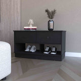 Tulip Storage Bench, Two Drawers, Two Shelves B128P148982