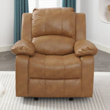 Charlotte Saddle Leather Gel Glider Recliner B050P322573