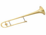 Beginner Jazz B-Flat Tenor Trombone Gold Lacquer W/ Backpack Case Cleaning Kit Gloves 21465000