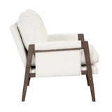 ZUN Mid-Century Modern Velvet Accent Chair,Leisure Chair with Solid Wood and Thick Seat Cushion for WF301654AAK