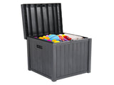 51gal 195L Outdoor Garden Plastic Storage Deck Box Chest Tools Cushions Toys Lockable Seat 97153412
