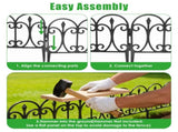 19.3FT Decorative Landscape Edging, 10 Panels Flexible Interlocking PP Lawn Border, Angle Adjustable 14308803