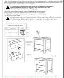 Classic Transitional Design Nightstand Burnished Finish Solid Rubberwood Bedroom Side Table Rustic B01146196