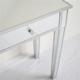 Mirrored Makeup Table Desk Vanity for Women with 2 Drawers 52698574