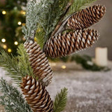 24" Christmas Pine Wreath Pinecone & Greenery Holiday Door Decoration Pre-Lit or Natural Style for 80231284