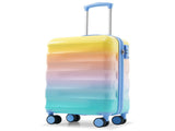 20" Carry-on Luggage with Cup Holder Lightweight Glossy Hardshell Suitcases with Spinner Wheels, 94062190