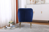 Modern Mid Century Chair velvet Sherpa Armchair for Living Room Bedroom Office Easy Assemble W136165560
