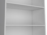 Vinton 4-Tier Bookcase with Modern Storage for Books and Decor, White B097P167418