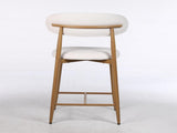 Counter Height Bar Stools Set of 2, Upholstered Counter Stools Modern Barstools with Metal Legs for 92612452