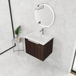 ZUN 24 Inch Bathroom Cabinet With Resin Sink,Soft Close Doors,Float Mounting Design, For Small Bathroom W999P204936