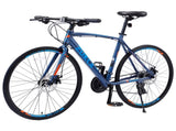 24 Speed Hybrid bike Disc Brake 700C Road Bike For men women's City Bicycle 16195235
