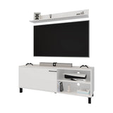 FM FURNITURE Bitter Springs Tv Stand 65" in melamine with Open Storage,pneumatic arms and 1 Door, B128P301381