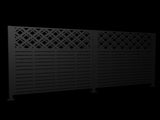 W48'' x H47.3'' x 2 Panels Metal Privacy Screen, Outdoor Privacy Panels, Trash Can Enclosure, Air W1586P455955