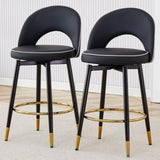 ZUN Modern PU comfortable upholstered bar chair with smooth and beautiful metal legs for dining room, W1151P153939