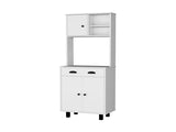 White 1-Drawer Kitchen Pantry B062P175053