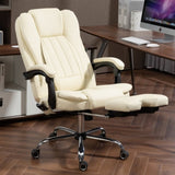 ZUN Massage Office Chair with Heat, Footrest, Beige W2069P174877