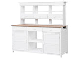 65.7'' H Tall Garden Potting Bench Table with Hutch,Patio Storage 12016712