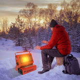 2 in 1 Portable Butane Burner Heater Outdoor Butane Gas Heater Warmer Heating Cooking Stove Cooker 30502006