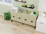 Carved 4 Door Sideboard ,Sideboard Buffet Cabinet With Storage ,Modern Coffee Bar Cabinet With W688P207303