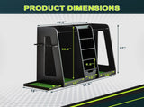 Wooden Golf Bag Organizer and Storage Rack 36669055
