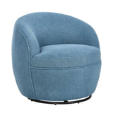 Galleria 360 Swivel Teddy Sherpa Barrel Chair, Blue T2574P241740