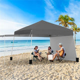 14 X 9.2 FT Pop up Canopy Tent - Gray 69058499