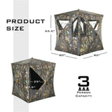 80" Person Portable Pop-Up Ground Tent with Carrying Bag 73477130